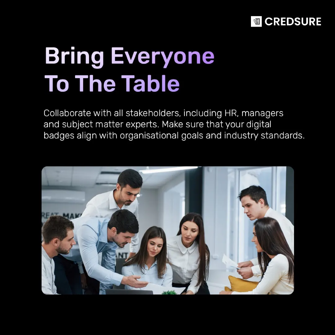 CredSure LinkedIn carousel “Implementing digital badges”, slide 3 of 7