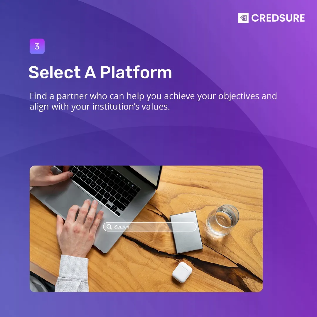 CredSure LinkedIn carousel “Digitise your certificates”, slide 4 of 8