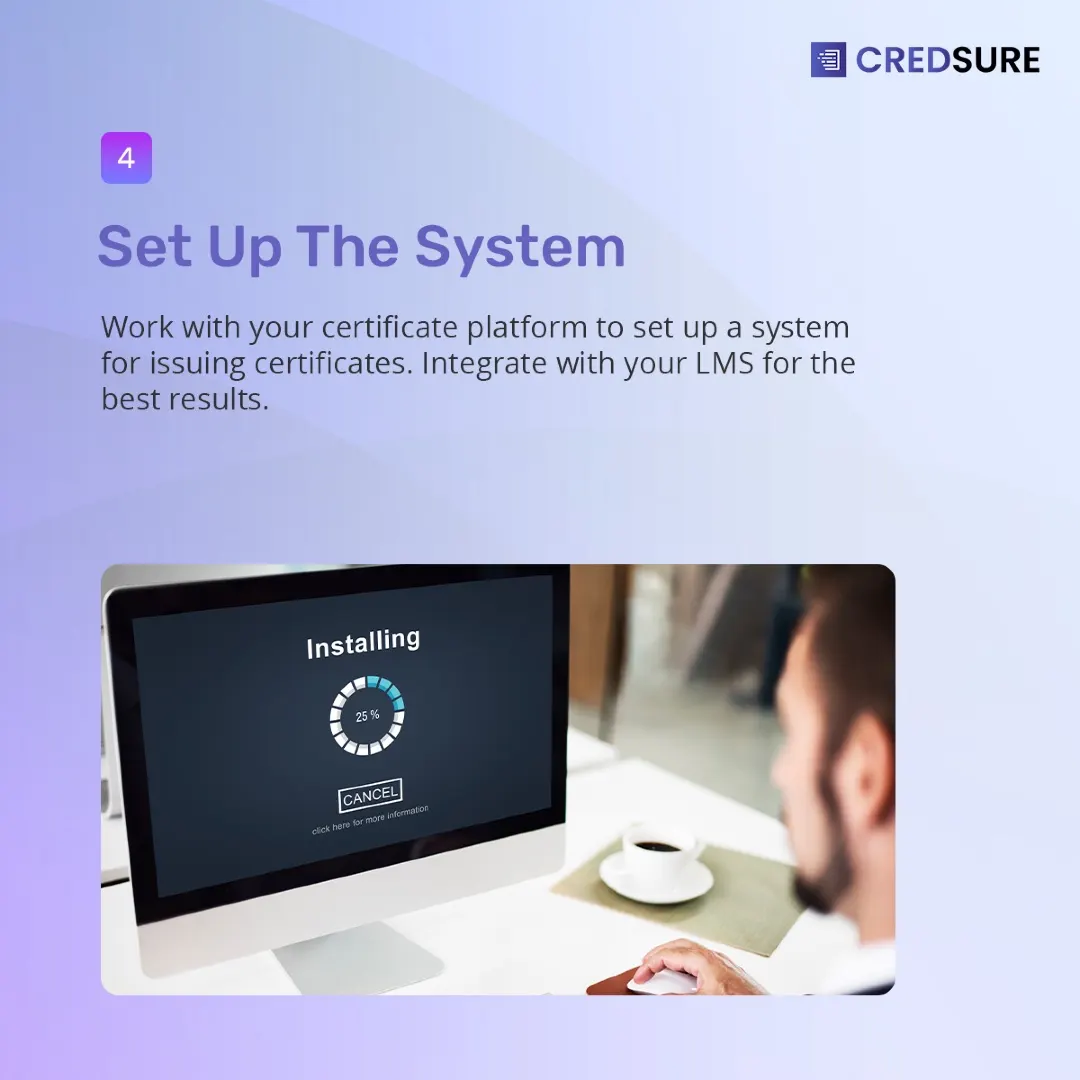 CredSure LinkedIn carousel “Digitise your certificates”, slide 5 of 8