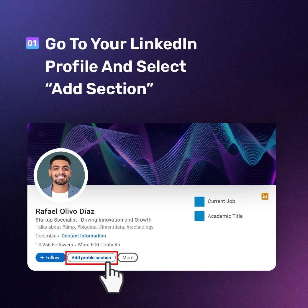CredSure LinkedIn carousel “Digital badges on LinkedIn”, slide 2 of 5